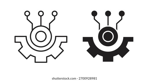 Línea de ícono de Tecnología. EPS 10 Ilustración vectorial