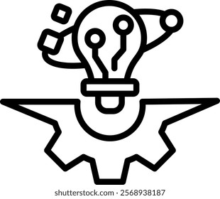 Technology Icon Line Vector Illustration