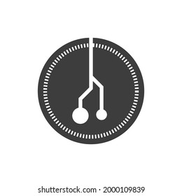 Vector de diseño de logotipos de iconos de tecnología