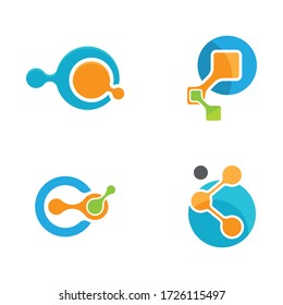 Technology  icon logo vector illustration design