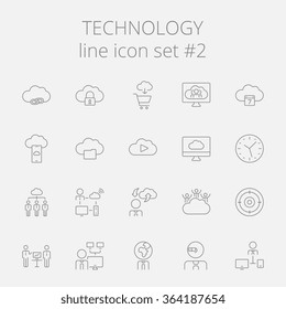 Technology icon set.