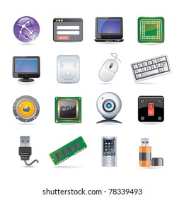 technology icon set