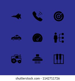 technology icon set. keyboard, user and dashboard vector icon for graphic design and web