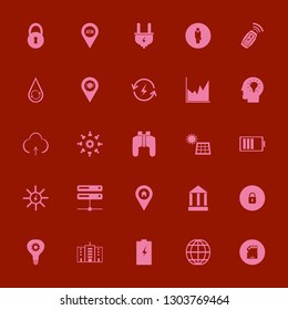 technology icon set with memory card, car key signal and office building vector illustration