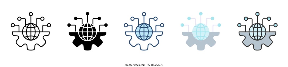 Conjunto de iconos de Tecnología Colección de estilo múltiple