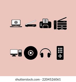 technology icon set vector illustration