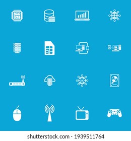 technology icon set vector sign symbol