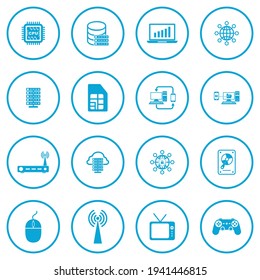 símbolo de símbolo vectorial del conjunto de iconos de tecnología