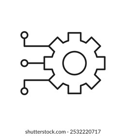 Technology icon. simple thin line icon.