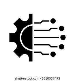Technology icon with sleek, modern style. Ideal for digital innovation, software, IT, and futuristic concepts. High-quality vector, fully scalable and easy to customize.