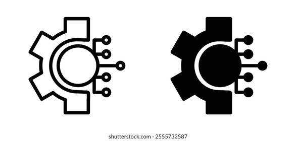 Technology icon symbol collection on white background.