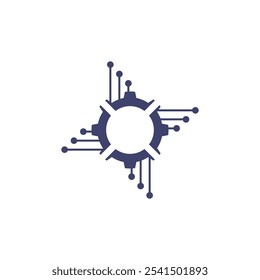 Technology icon and symbol template illustration