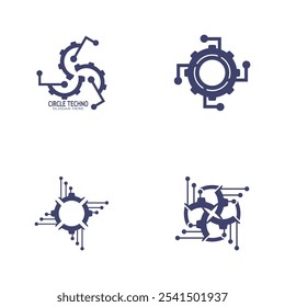 Icono de Tecnología e ilustración de Plantilla de símbolos