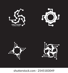 Technologie-Symbol und Symbolvorlagengrafik