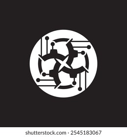 Technology icon and symbol template illustration