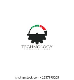 technology icon template,creative vector logo design,speed