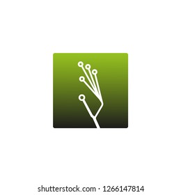 Technology icon templates , vector logos for business corporate , elements , hands illustration