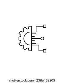 technology icon, vector best line icon.