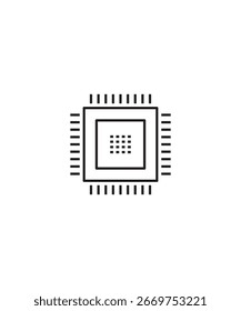 Technologie-Symbol, Vektorsymbol mit der besten Linie.