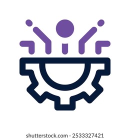 ícone de tecnologia. vetor ícone de tom duplo para o seu site, móvel, apresentação e design de logotipo.