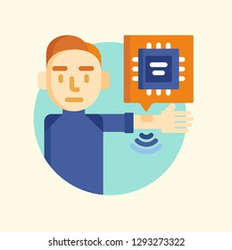 Technology Icon Vector Graphic Download Template Modern