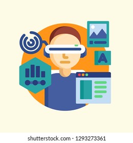 Technology Icon Vector Graphic Download Template Modern