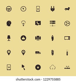 technology icon. technology vector icons set bulb leaf, businessman, fluorescent bulb and router