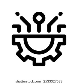 technology icon. vector line icon for your website, mobile, presentation, and logo design.