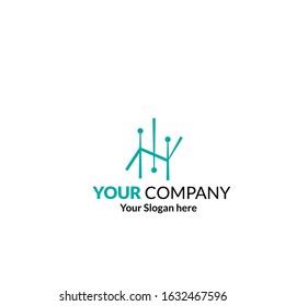 Technology icon vector logo Template