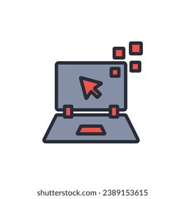 technology icon. vector.Editable stroke.linear style sign for use web design,logo.Symbol illustration.