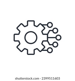 Technology icon. vector.Editable stroke.linear style sign for use web design,logo.Symbol illustration.