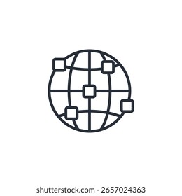 icono de tecnología. Vector. Trazo editable. signo de estilo lineal para uso Diseño web, logotipo. Ilustración de símbolo.