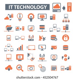 iconos de tecnología de la información