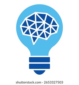 Iconos De Tecnología En Estilo Azul, Ilustración vectorial