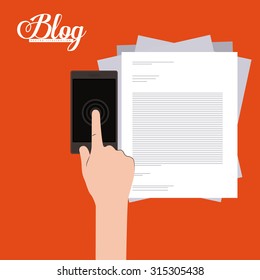 Technology  icons design with human hands, vector illustration eps 10