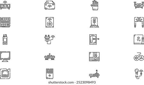 Technology icons High-Quality Vector Icons Collection with Editable Stroke. Ideal for Professional and Creative Projects.