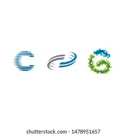 Technology icons for logo design.
