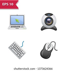 Technology Icons. Professional, pixel-aligned icons in realistic colors.