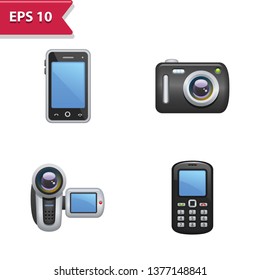 Technology Icons. Professional, pixel-aligned icons in realistic colors.