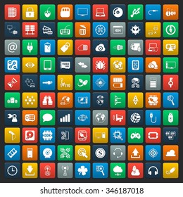 Technology Icons Set. 