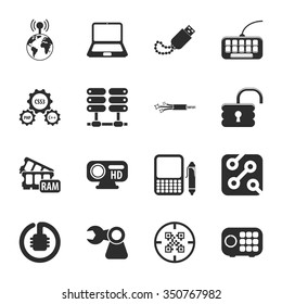Technology icons set. 