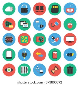 Technology icons set.