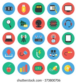 Technology icons set.