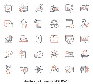 Technology Icons Set. Included Icon As Card, Work Home And Boxes Pallet Web Elements. Best App, Video Conference, Winner Podium Icons. Delivery, Edit Person, Multichannel Web Signs. Vector