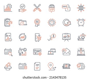 Technology Icons Set. Included Icon As Reload, Update Data And Report Web Elements. Question Mark, Megaphone Checklist, Employees Wealth Icons. Time Management, Calendar. Vector