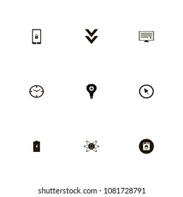 Technology icons set. network, smart technology, phone and computer