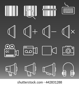 Technology Icons Set Vector Illustration