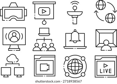 Conjunto de iconos de Tecnología para el Diseño web