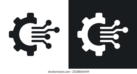 Ícones de tecnologia. vetor de estilo sólido