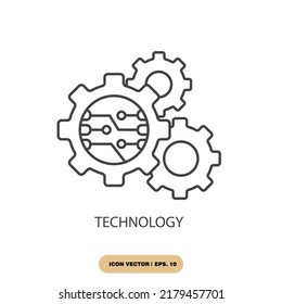 technology icons  symbol vector elements for infographic web